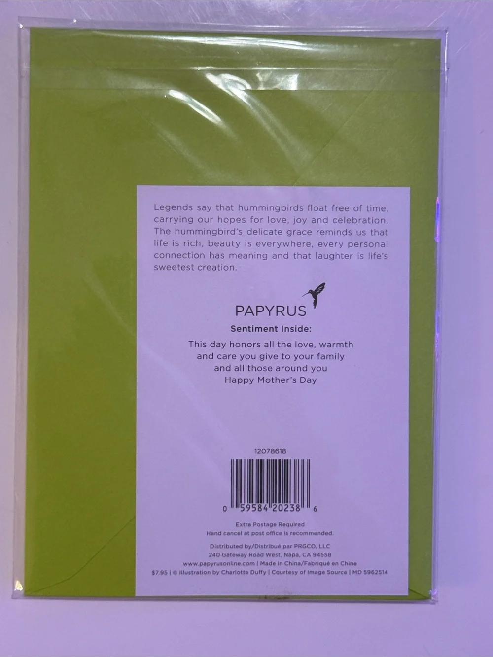 Papyrus Pink Purple Orange Green Butterfly Floral Mother’s Day Greeting Card